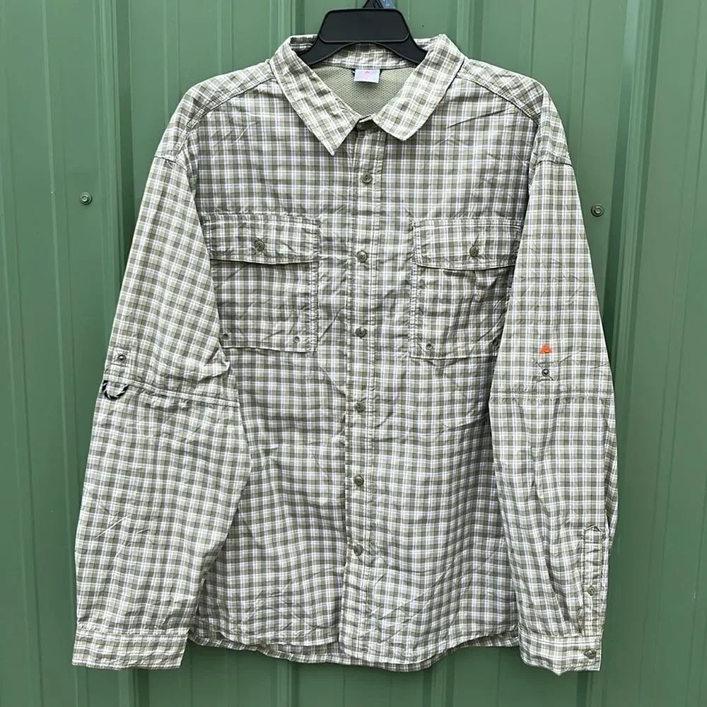 Men's Upstream Outdoor Shirt with Long Sleeves, UPF 50+, Size 3XL